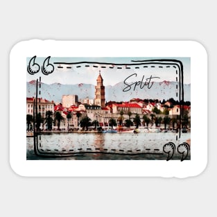 Split, Croatia Sticker